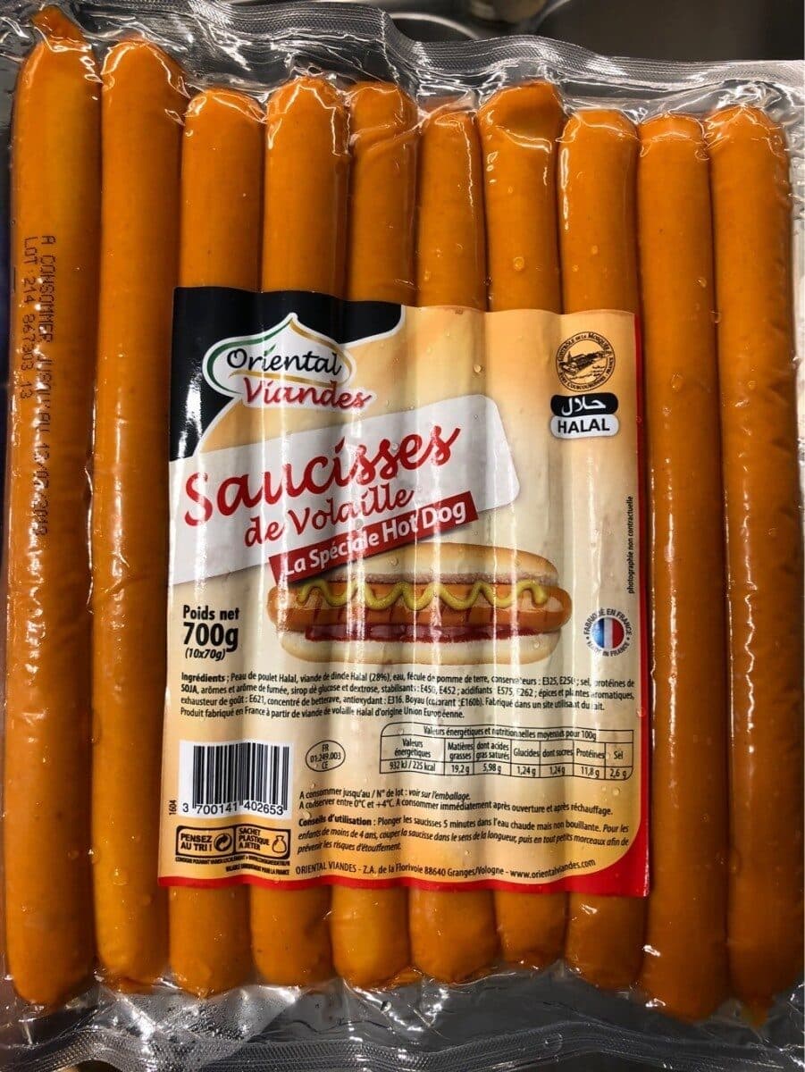 Oriental Viandes saucisse de volaille packshot