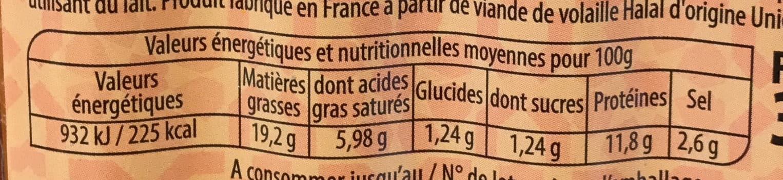 SDPM Saucisses de volaille Halal packshot