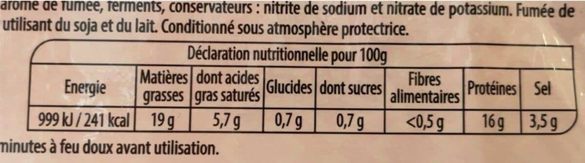 Open Food Facts Lardons de volaille packshot