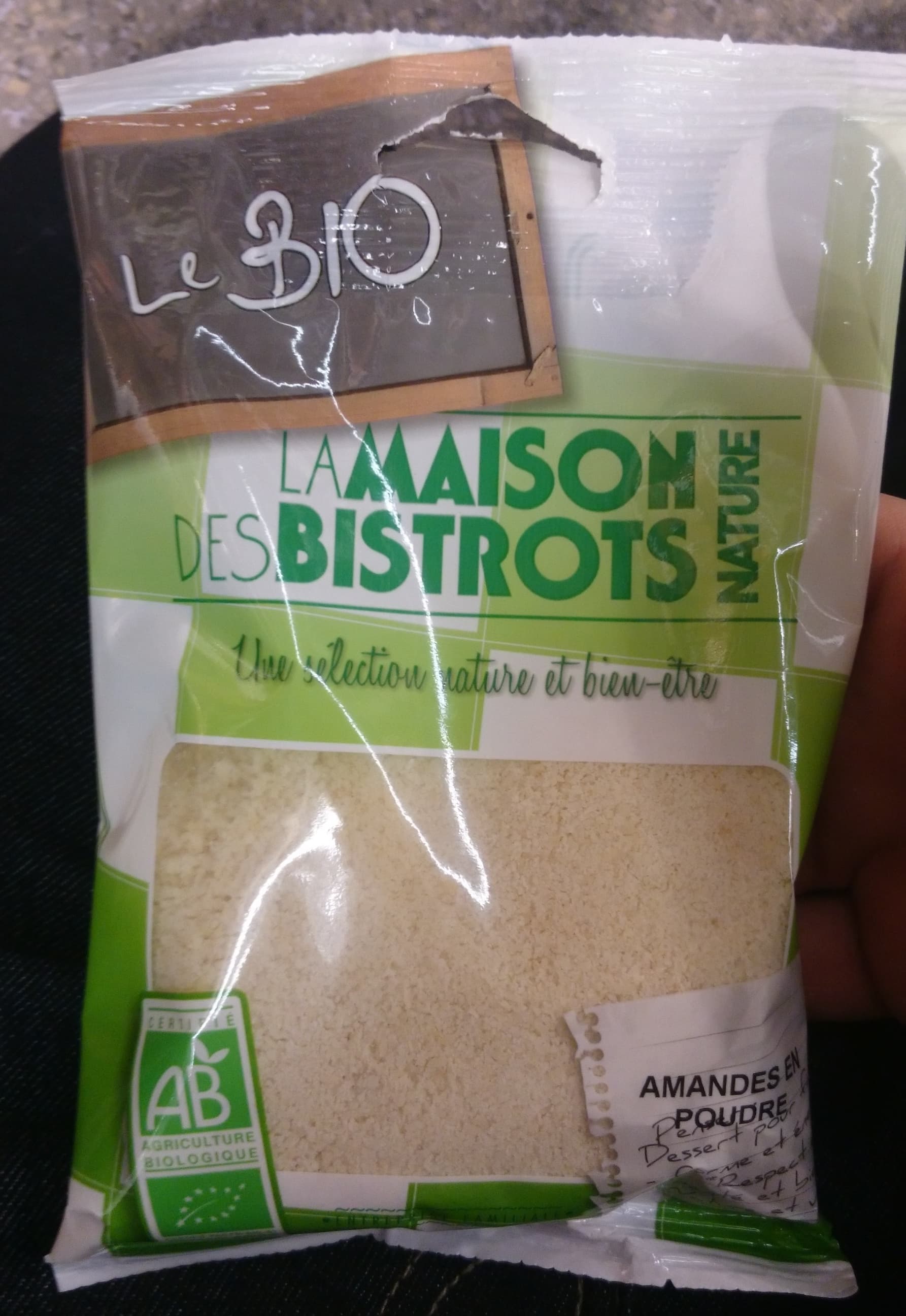 La Maison des Bistrots Amandes en Poudre Bio packshot