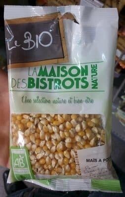 La Maison des Bistrots Maïs à Popcorn Bio packshot
