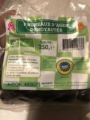 LA MAISON DES BISTROTS Pruneaux d’agen dénoyautés packshot