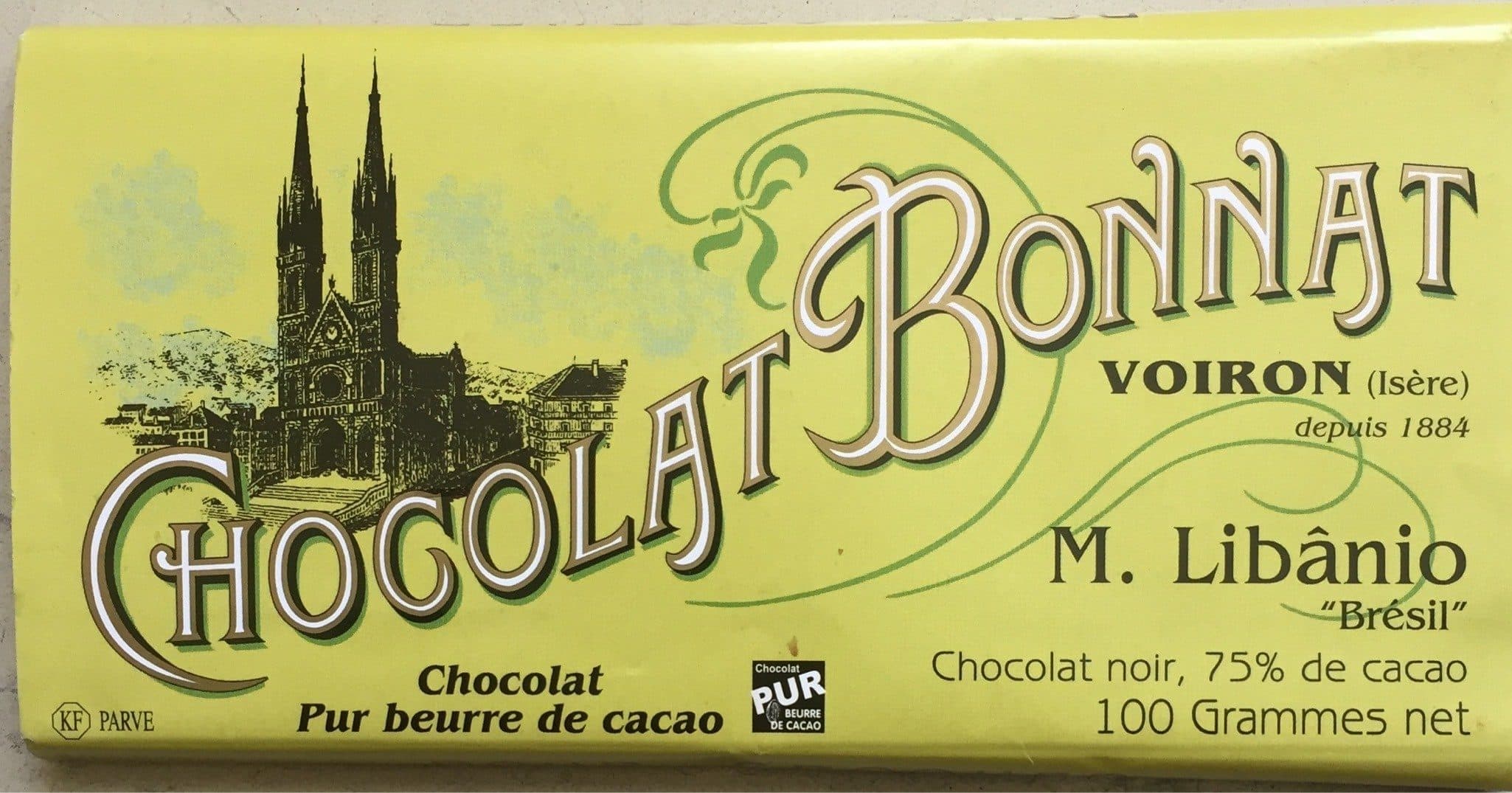 Bonnat Chocolat Libanio Brésil packshot