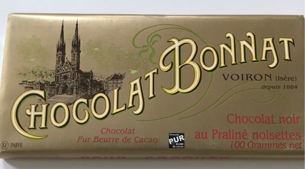 Bonnat Chocolat noir praliné noisettes packshot