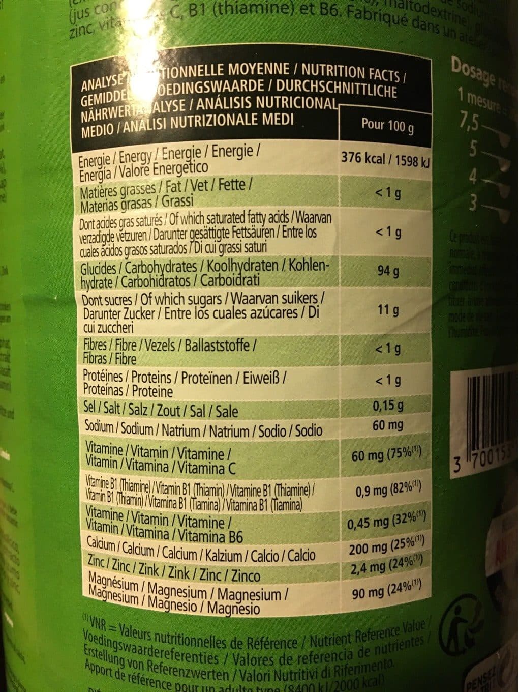 Overstims Malto Overtim's Antioxydant-citron packshot