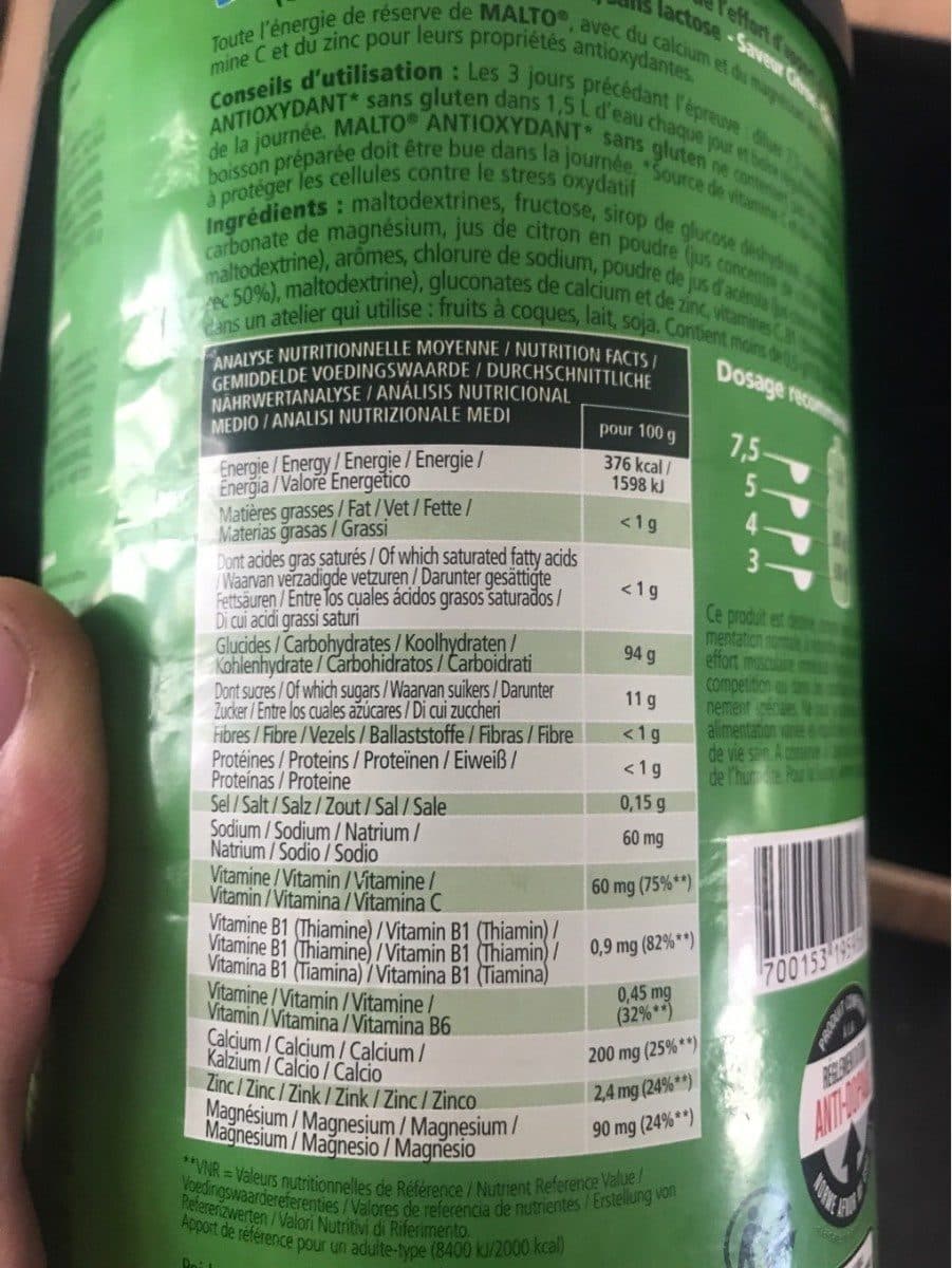 Overstims Overstims Malto Antioxydant Sans Gluten - Boîte. .. packshot