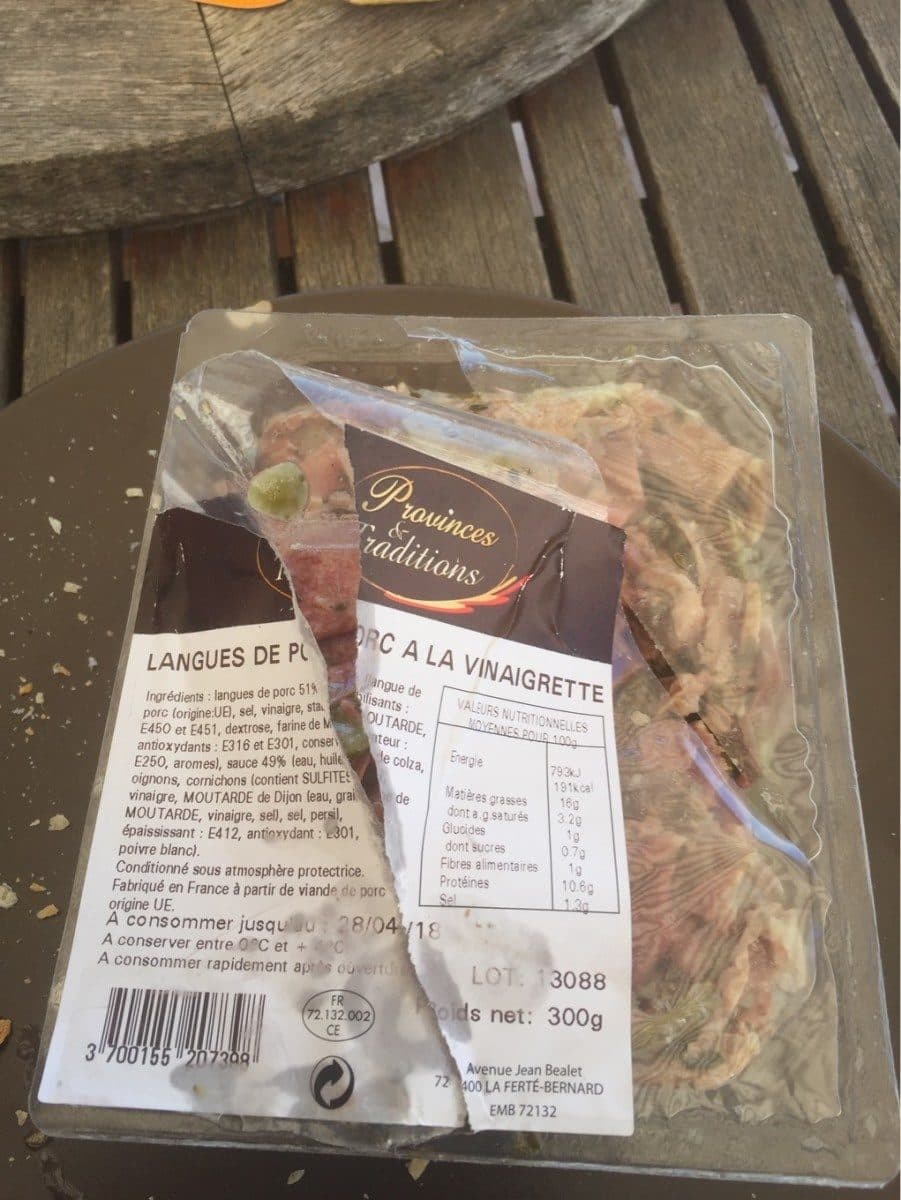 Open Food Facts Langues de porc a la vinaigrette packshot