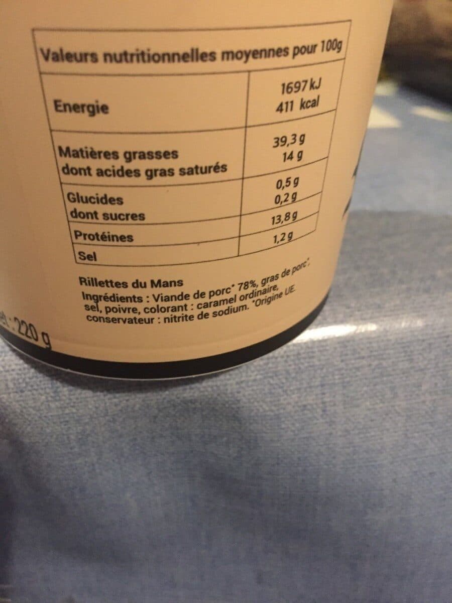 Open Food Facts Rillettes du Mans packshot