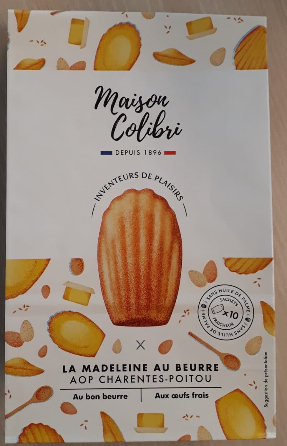 Maison Colibri La madeleine au beurre packshot