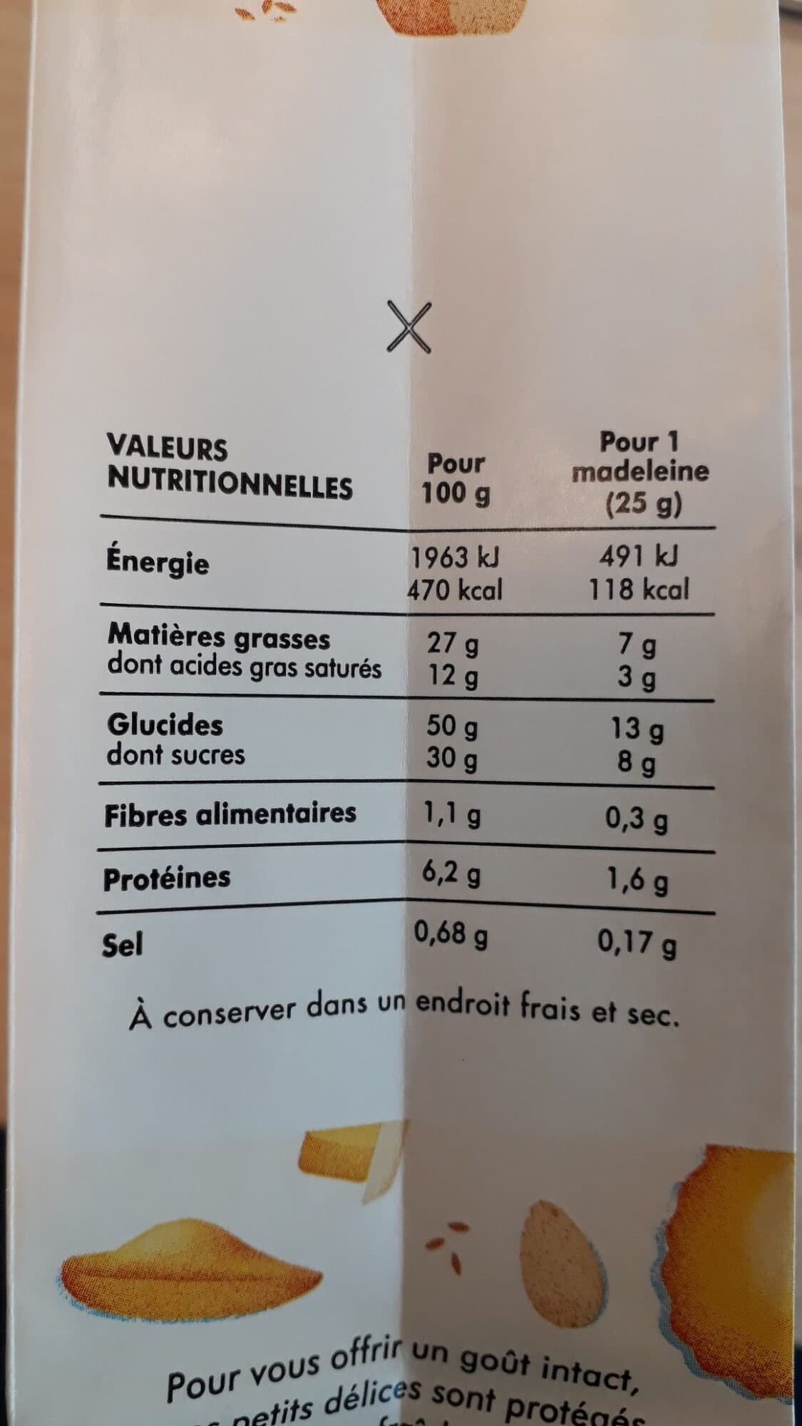 Maison Colibri La madeleine au beurre packshot