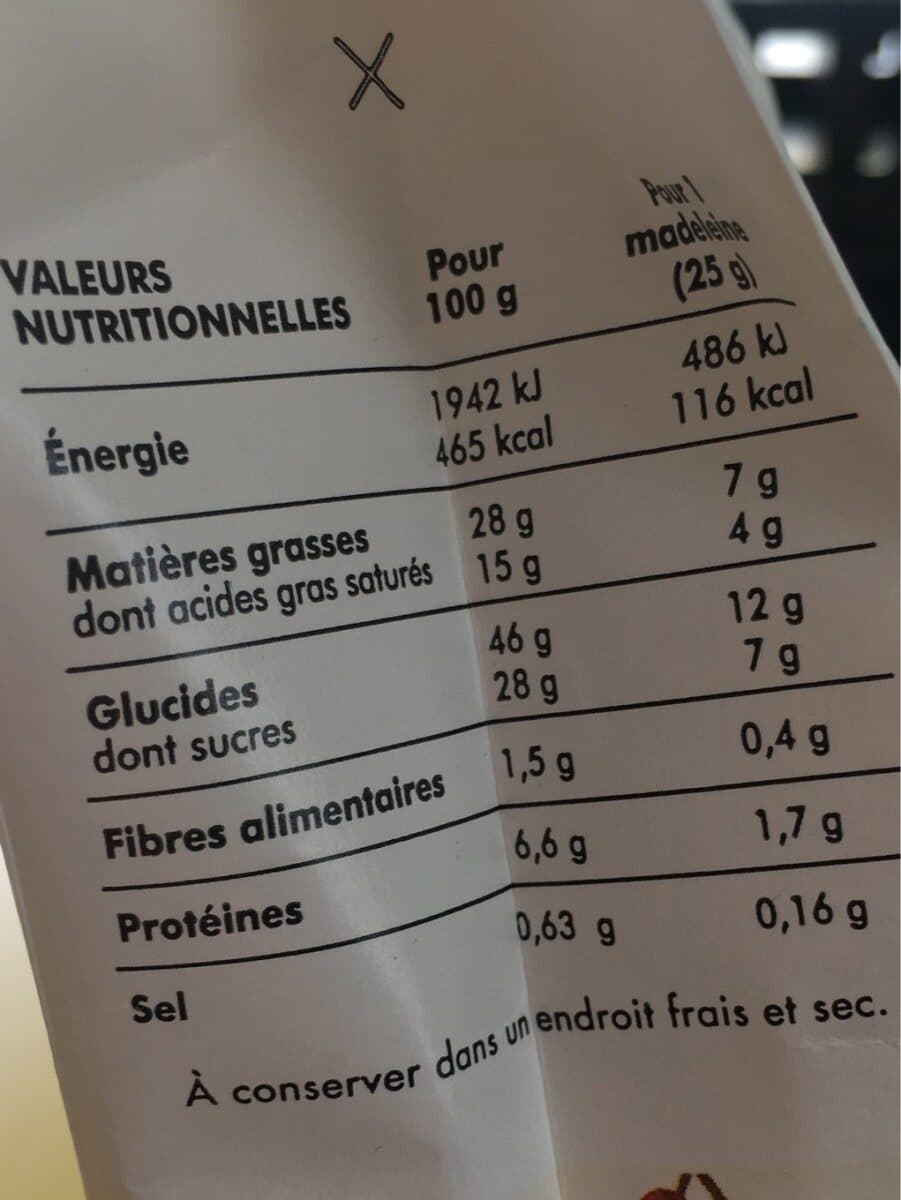 maison colibri Madeleine Pistache 250g packshot