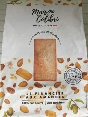 Maison Colibri Le Financiers aux amandes packshot
