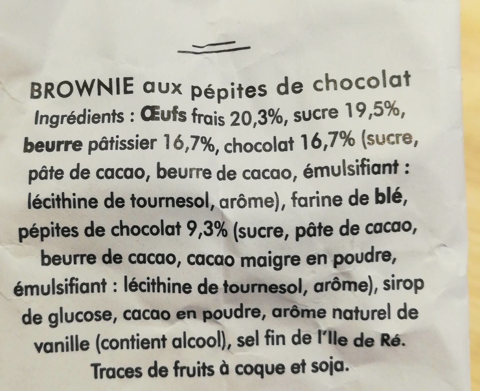 Maison Colibri Le brownie au chocolat packshot