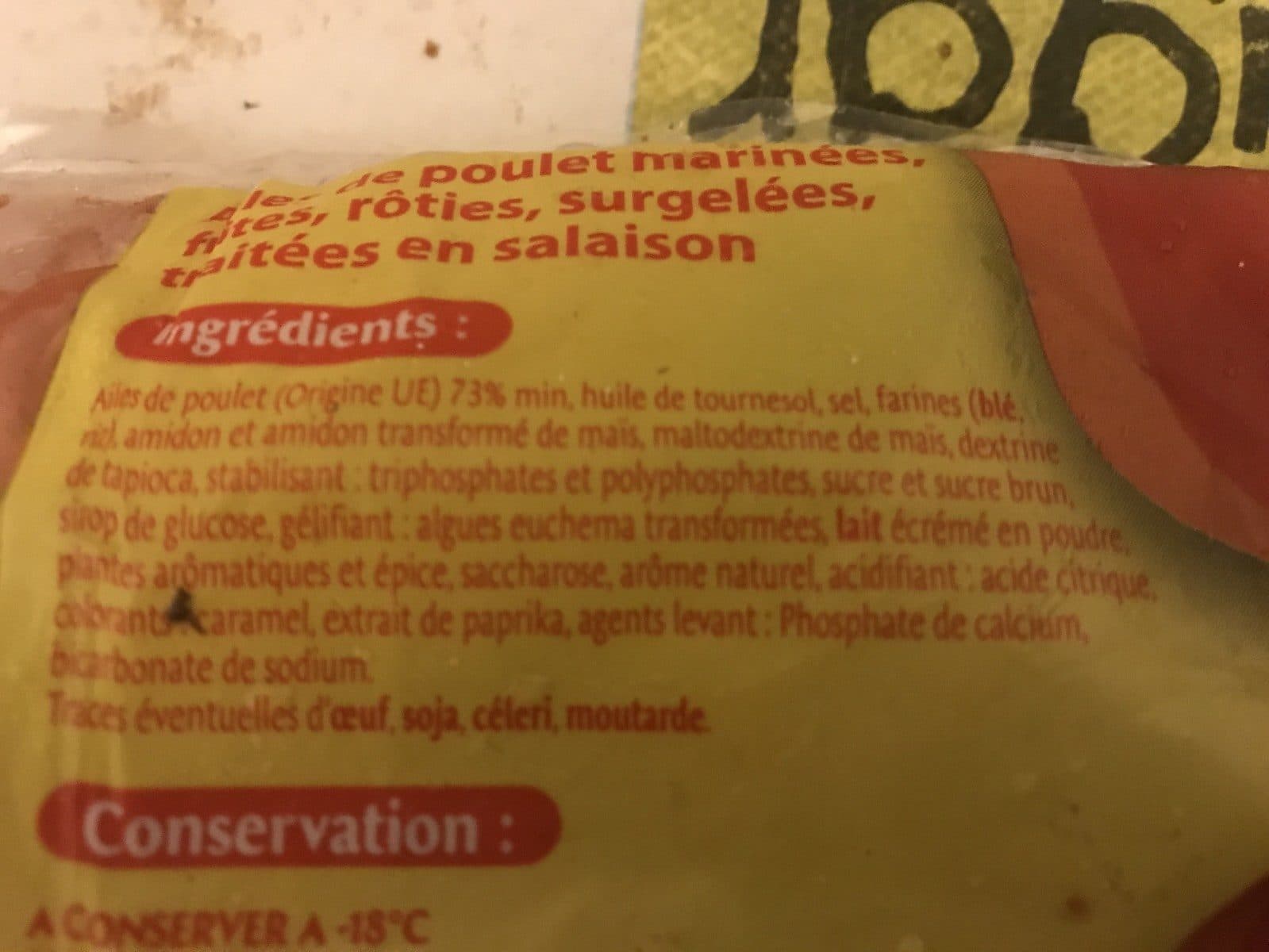 Open Food Facts Wings de poulet épicés packshot