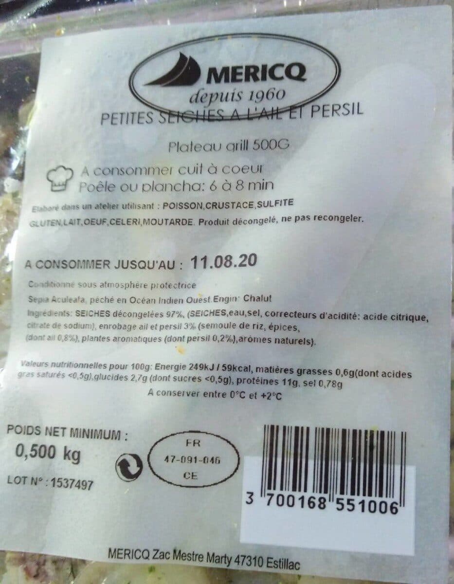 Open Food Facts 500G Plat Grill Supions Ail&pe packshot