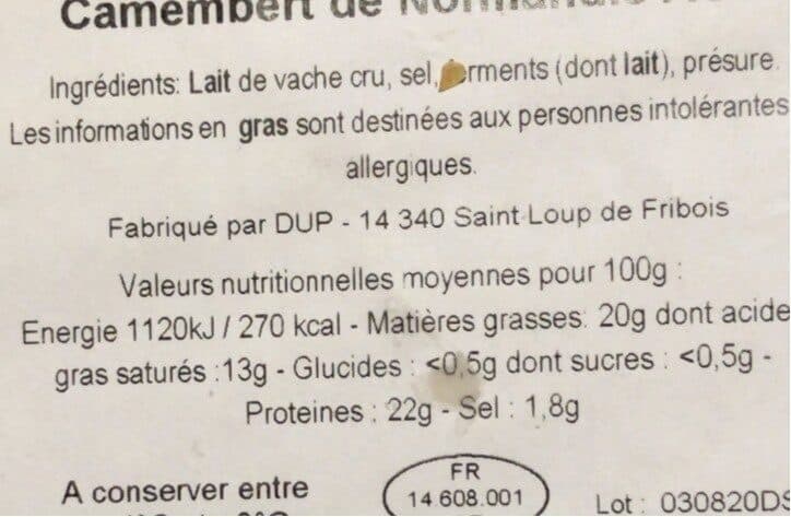 Open Food Facts Domaine de st loup packshot