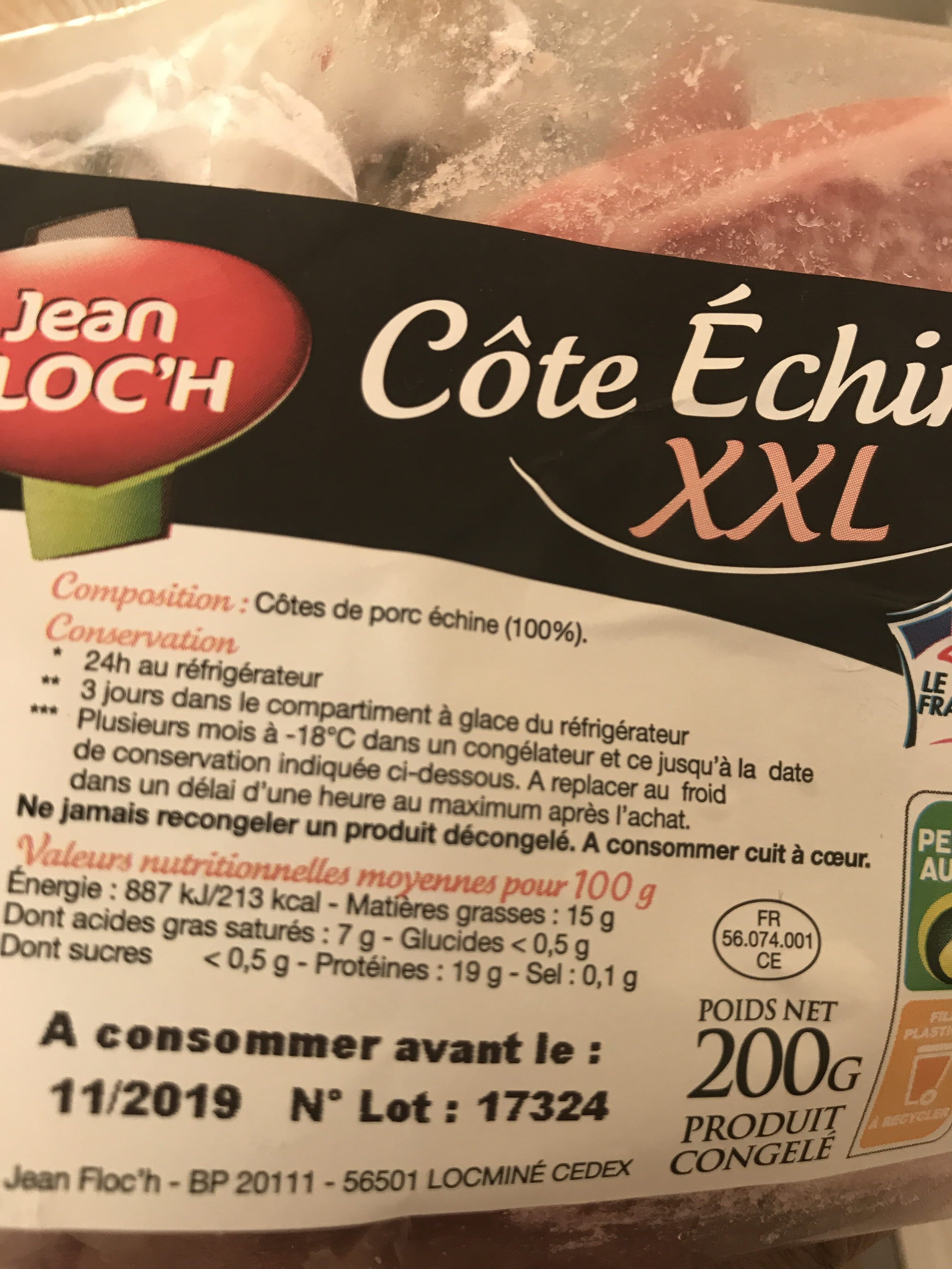 Jean Floc’h Cote Echine XXL packshot