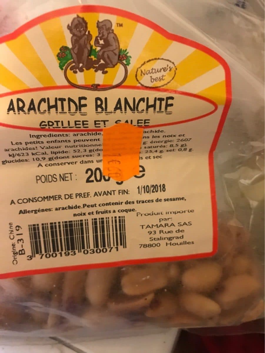 Open Food Facts Arachide blanche packshot
