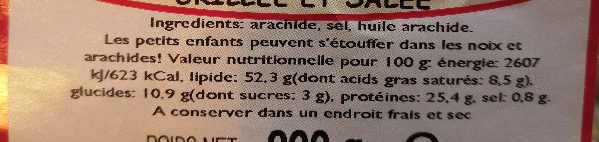 Open Food Facts Cacahuètes packshot