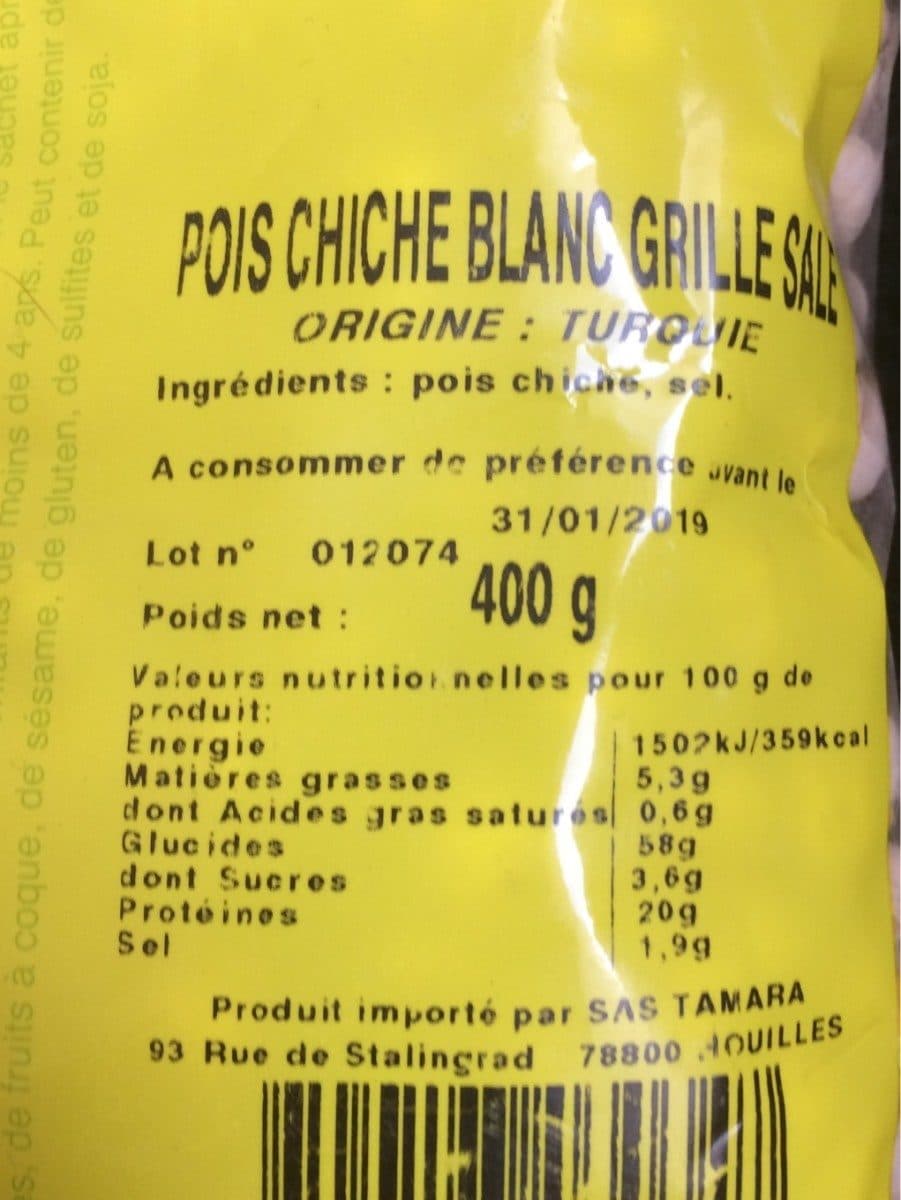 fruidelys Pois chiche blanc grille sale packshot
