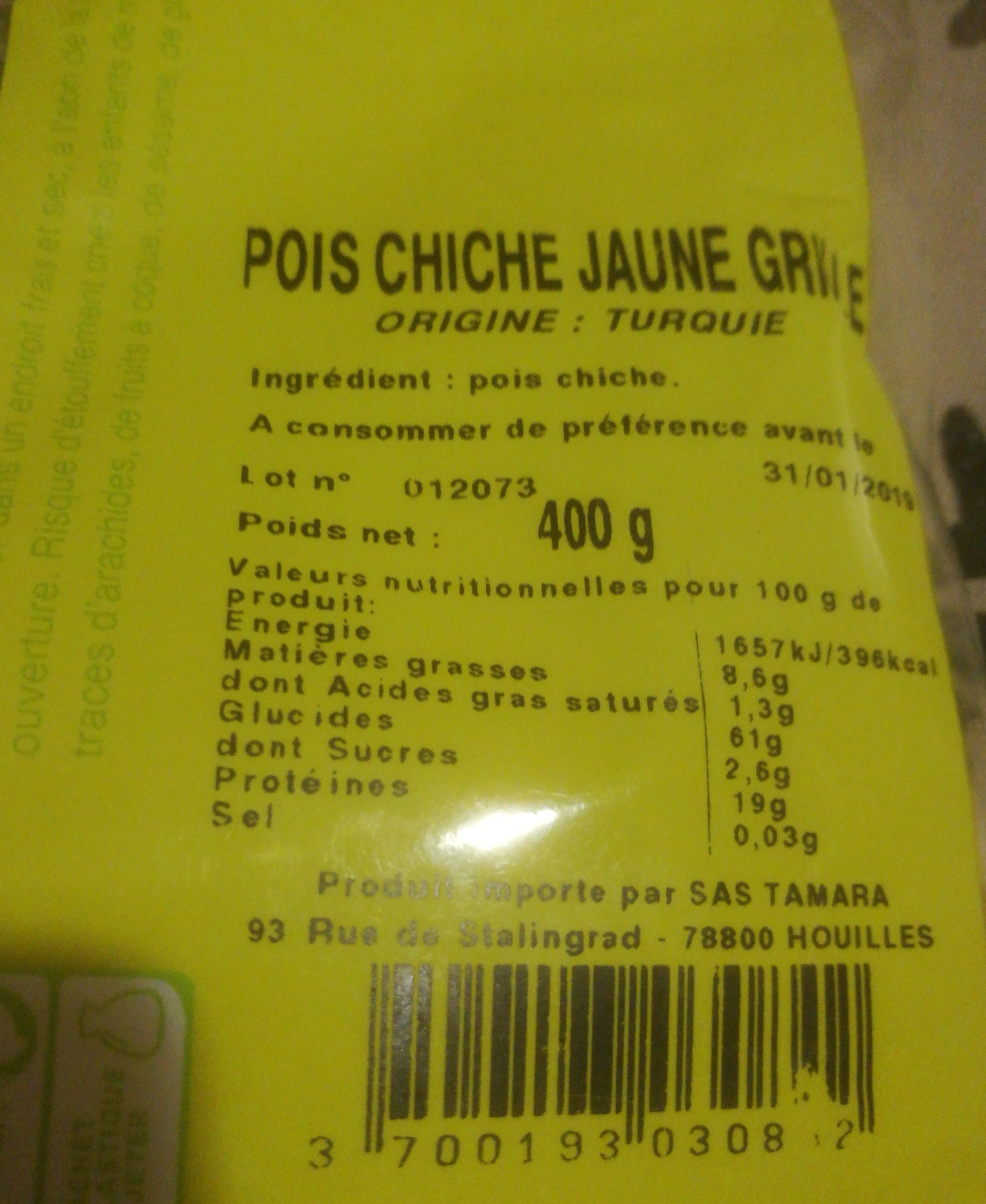 Fruidelys Pois Chiches Jaune Double Grillage packshot