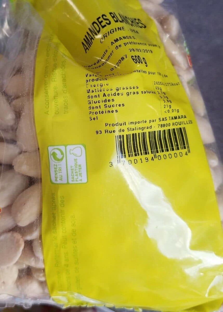 Open Food Facts Amandes blanches packshot