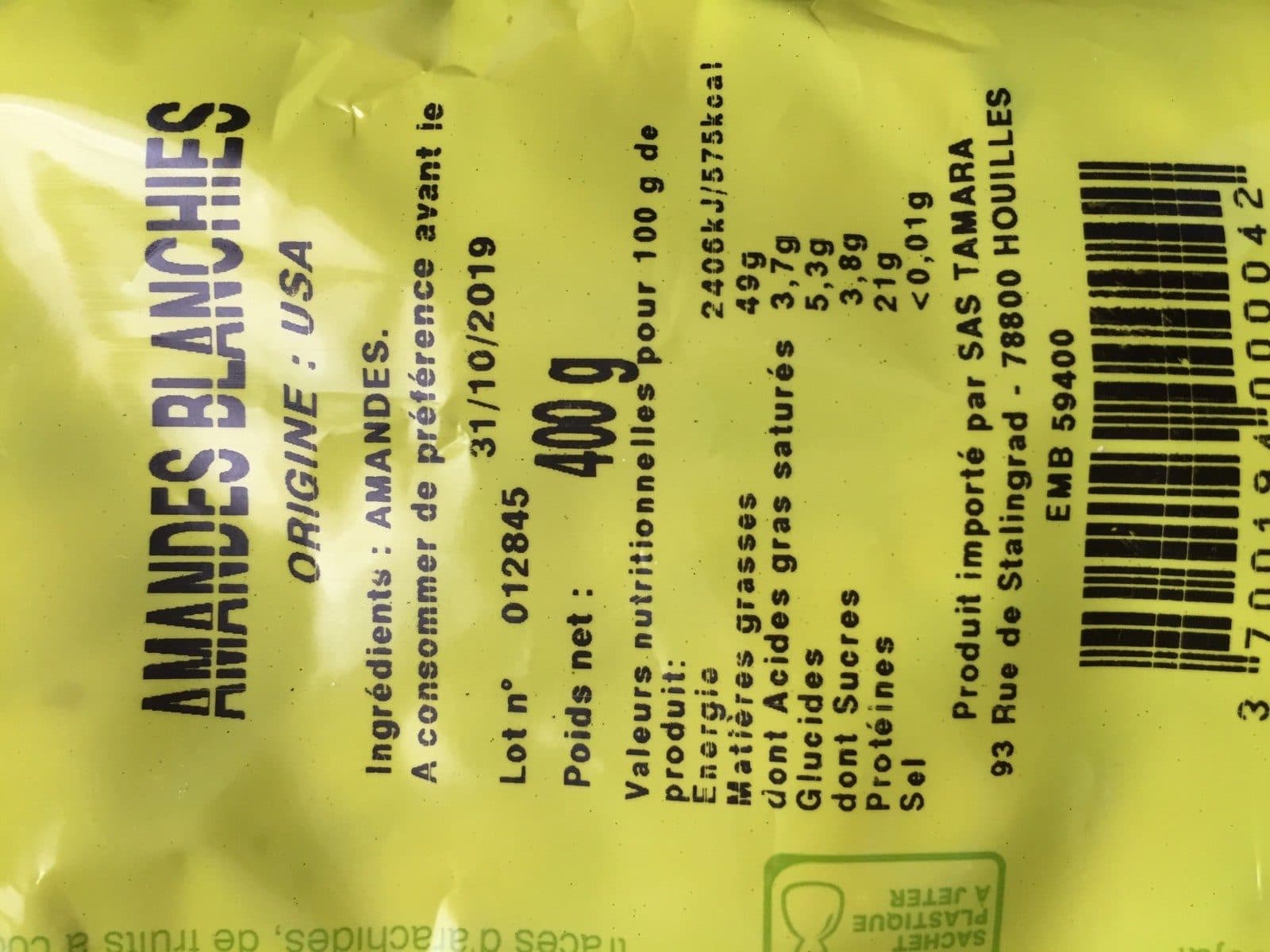 FRUIDYLLIC Amandes Blanches packshot