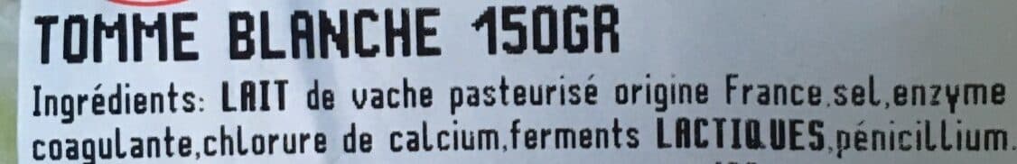 Open Food Facts Tomme blanche packshot