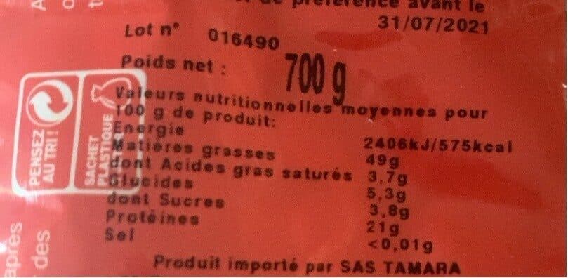Fruidelys Amandes crues carmel packshot