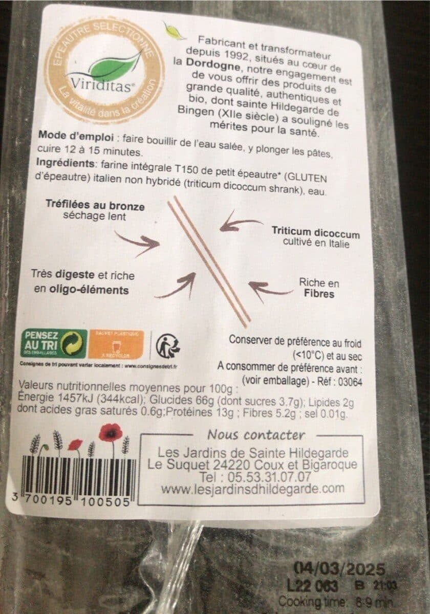 Open Food Facts Spahettis packshot