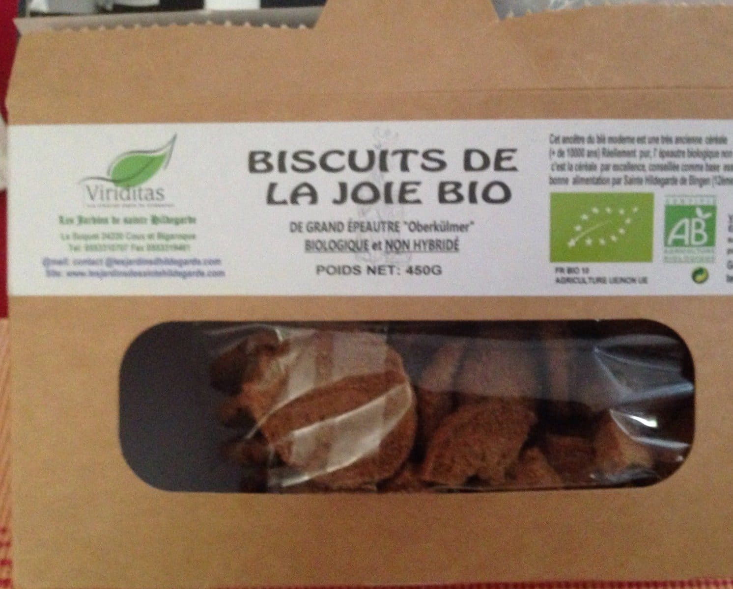 Open Food Facts Biscuits de la joie bio packshot
