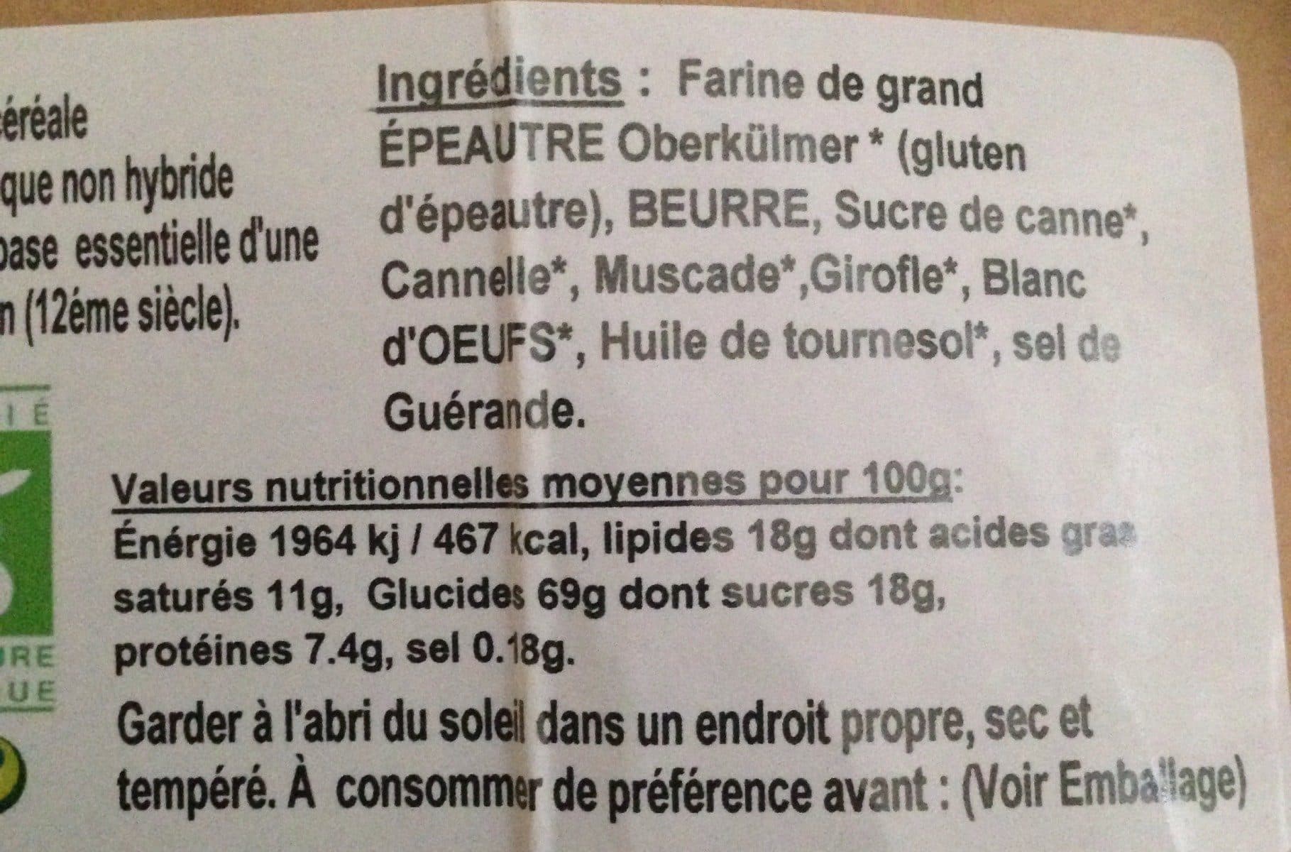 Open Food Facts Biscuits de la joie bio packshot