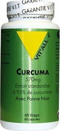 vit'all + Curcuma + Poivre Noir - 60 Capsules - Vitall+ packshot