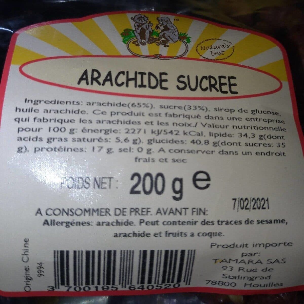 Open Food Facts Arachide sucree packshot
