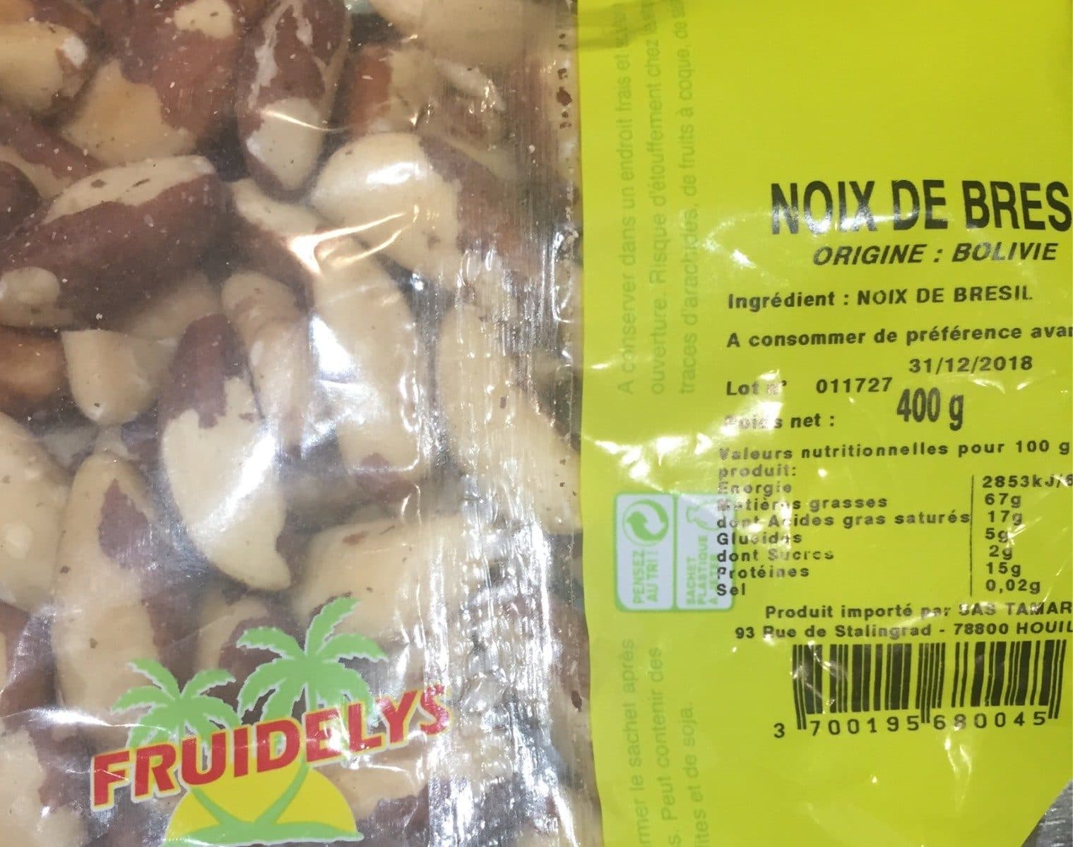 Fruidelys Noix du brésil packshot