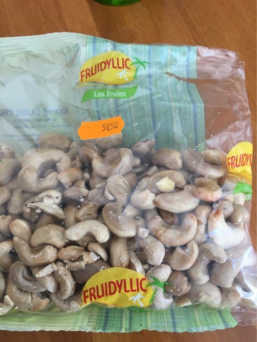 Fruidyllic Noix de cajou crue packshot