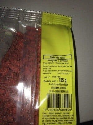 Fruidelys Baie de goji packshot