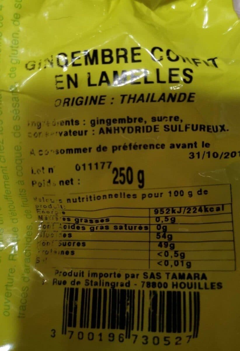Fruidyllic Gingembre confit en lamelles packshot