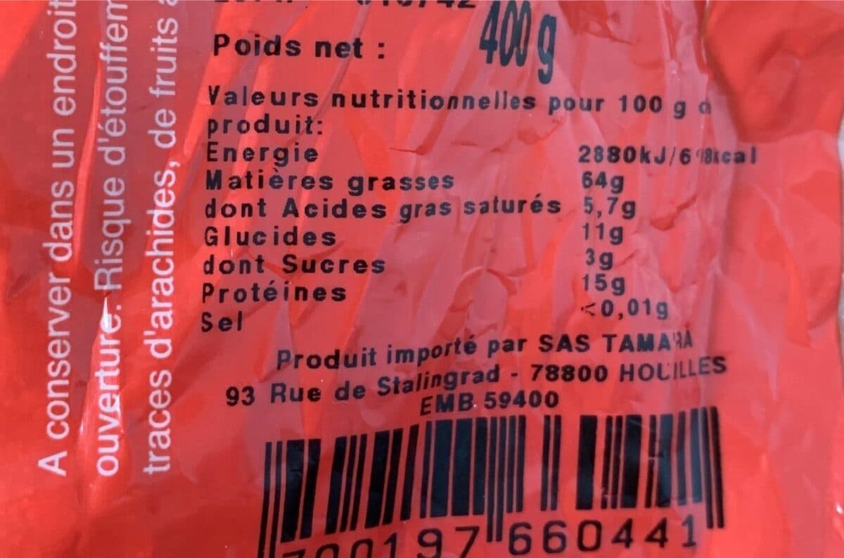 Open Food Facts Cerneaux de Noix packshot