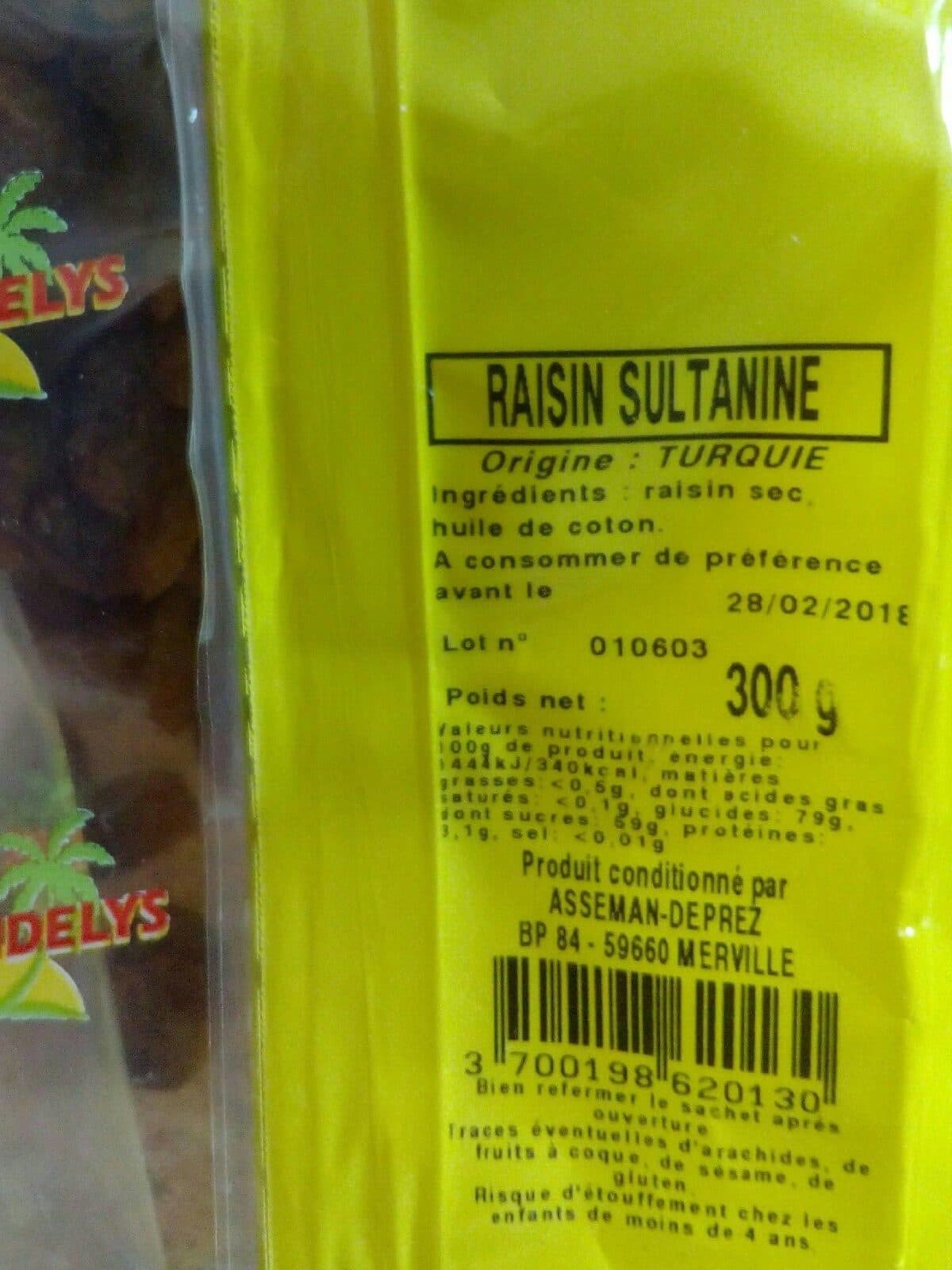 Fruidyllic Raisin sultanine packshot