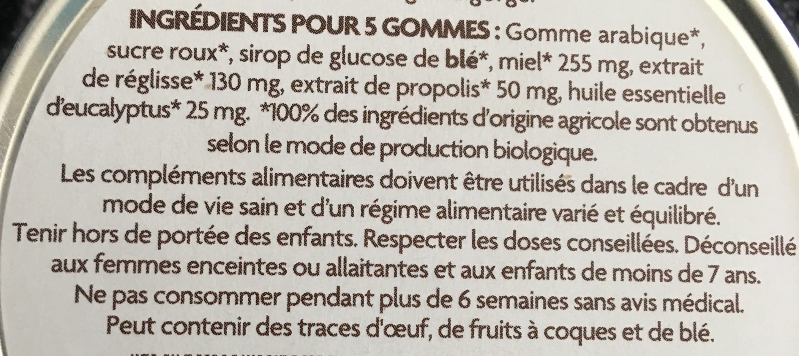 Fleurance Nature Gomme propolis eucalyptus packshot