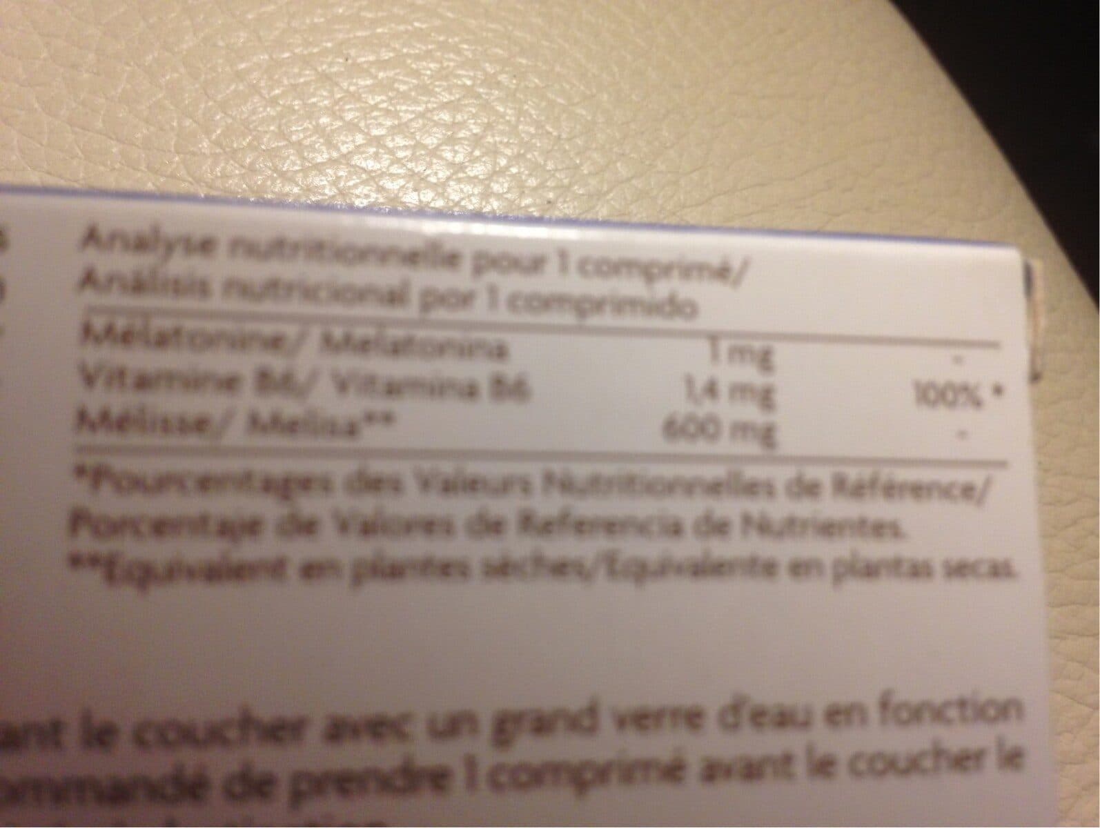 Open Food Facts Complejo Melatonina packshot