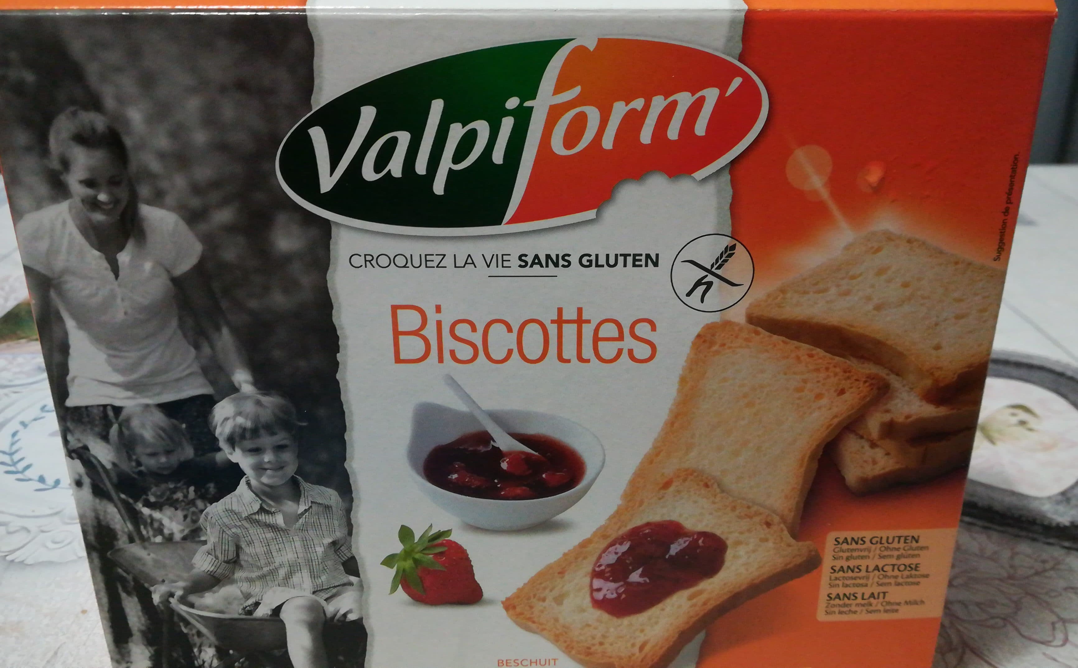 Valpiform Biscottes Gluten Free packshot