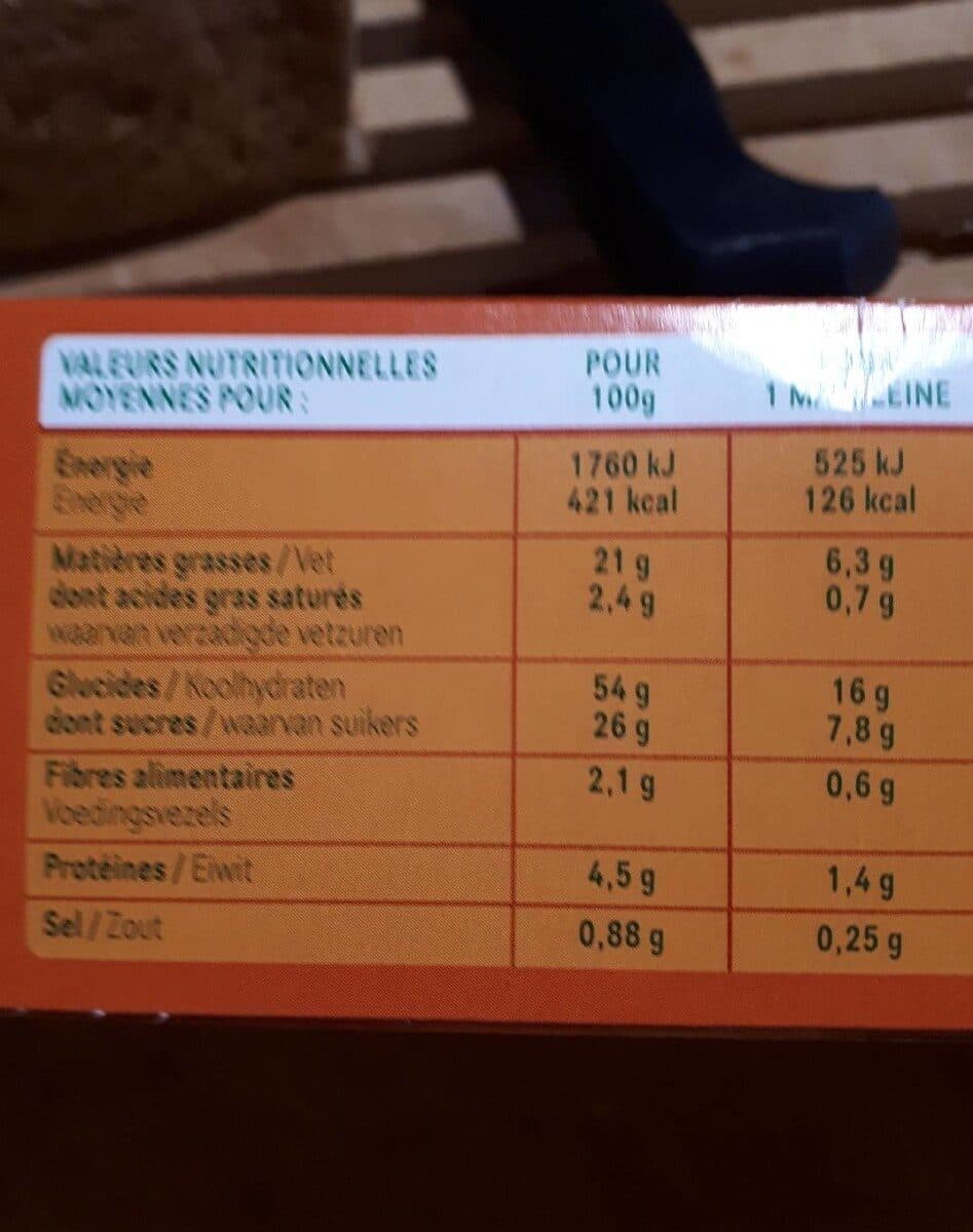 Valpiform MADELEINES VALPIFORM SANS GLUTEN packshot