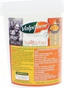 Valpiform SUBSTITUT D'OEUFS SANS GLUTEN SANS LACTOSE packshot