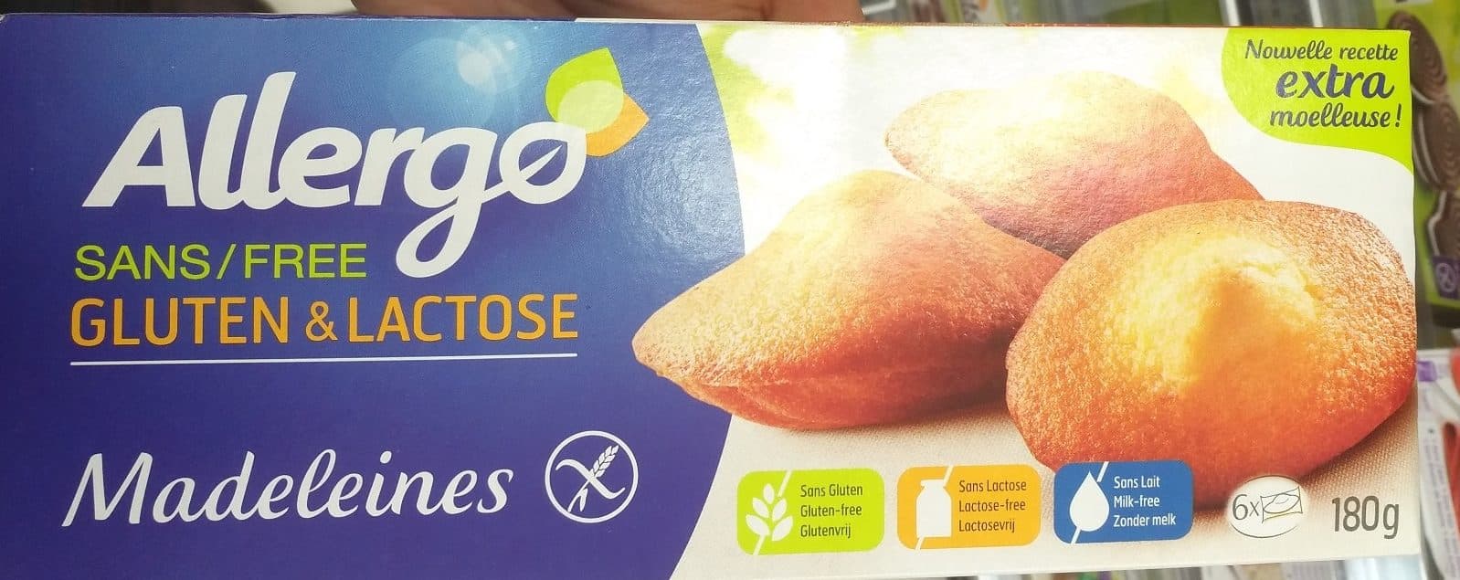 Allergo Madeleines type sans gluten packshot