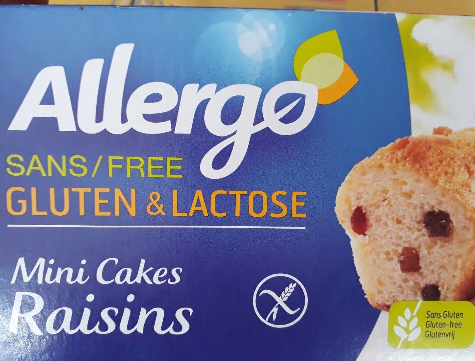 Allergo Mini cakes raisins packshot