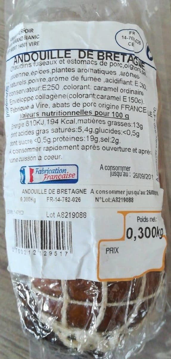 Open Food Facts 300G Andouille De Bretagne packshot