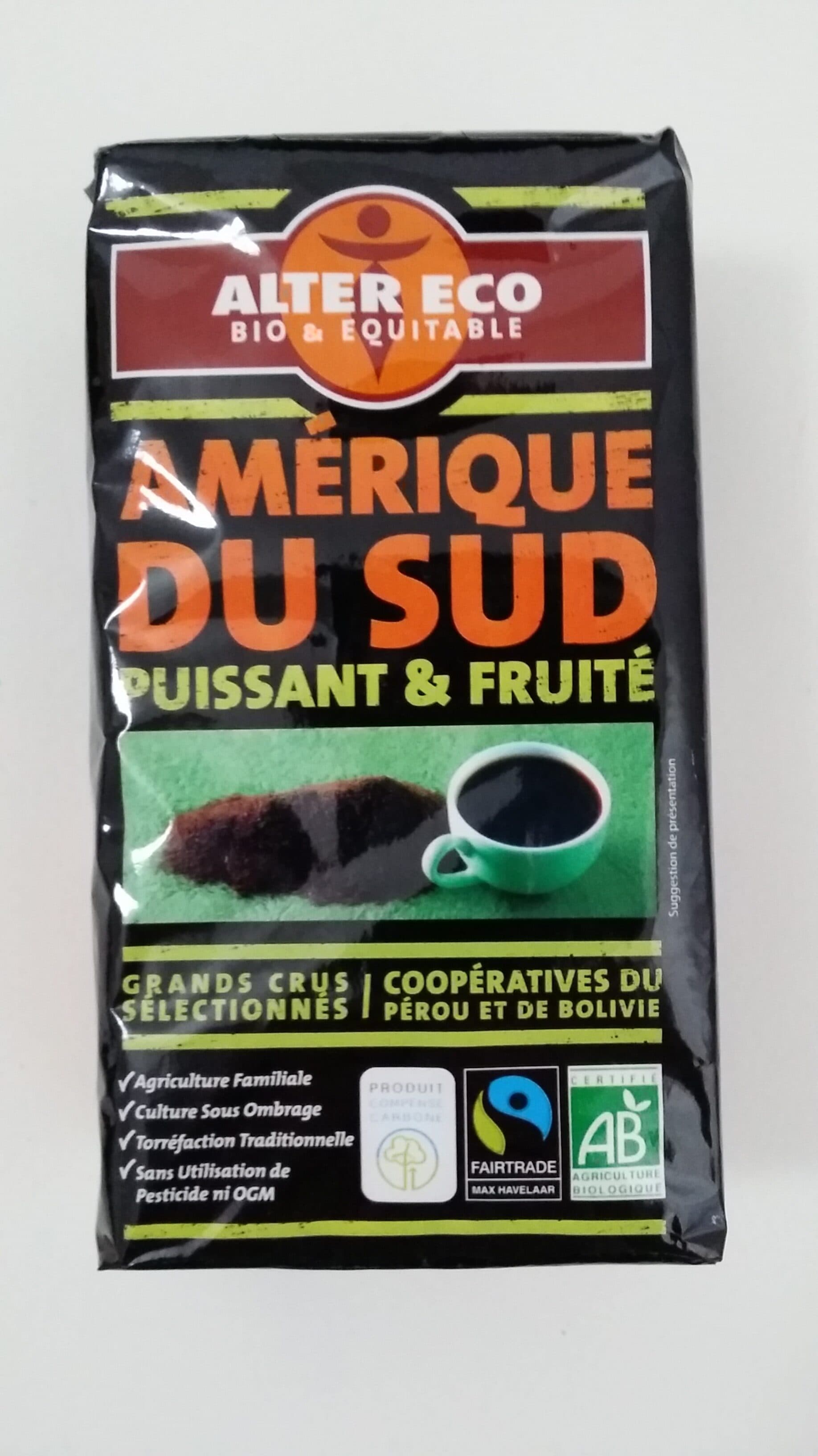 Alter Eco Café Amérique du Sud packshot