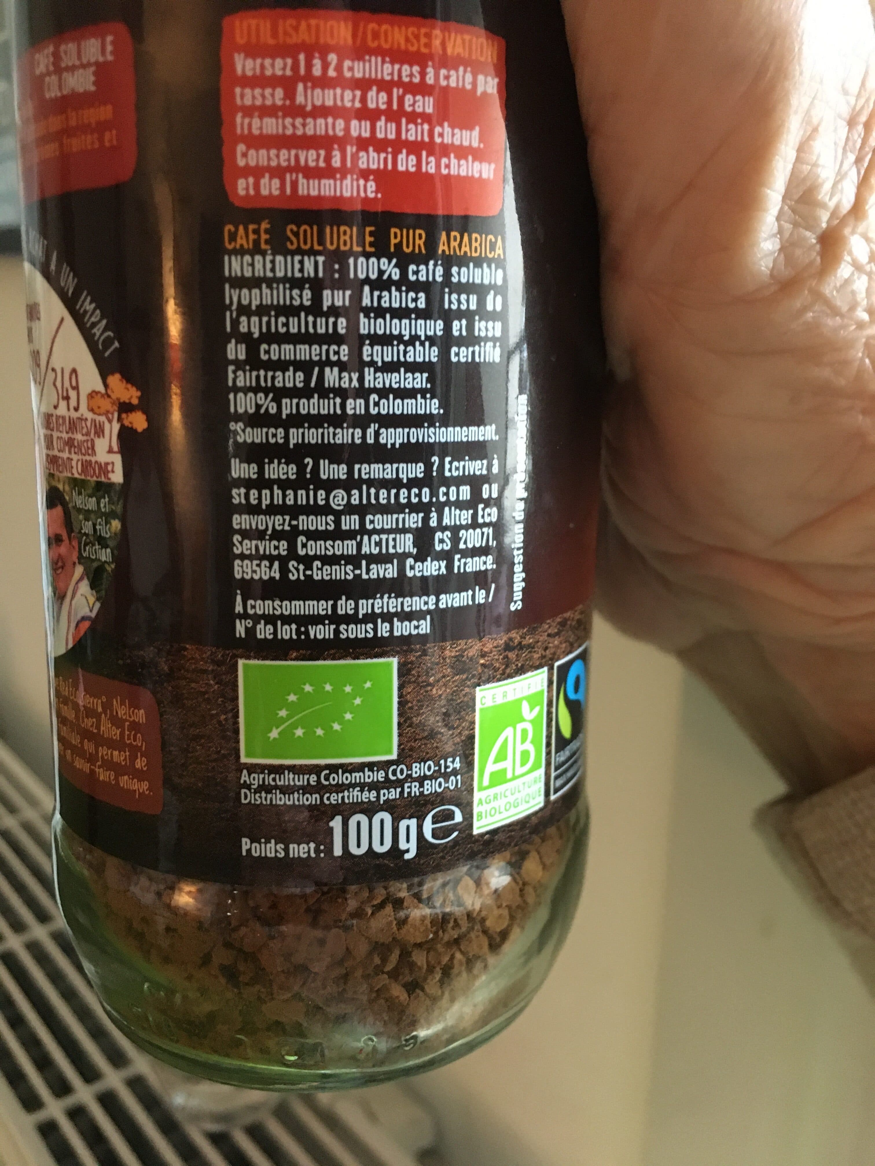 Alter Eco Pur Arabica Colombie packshot